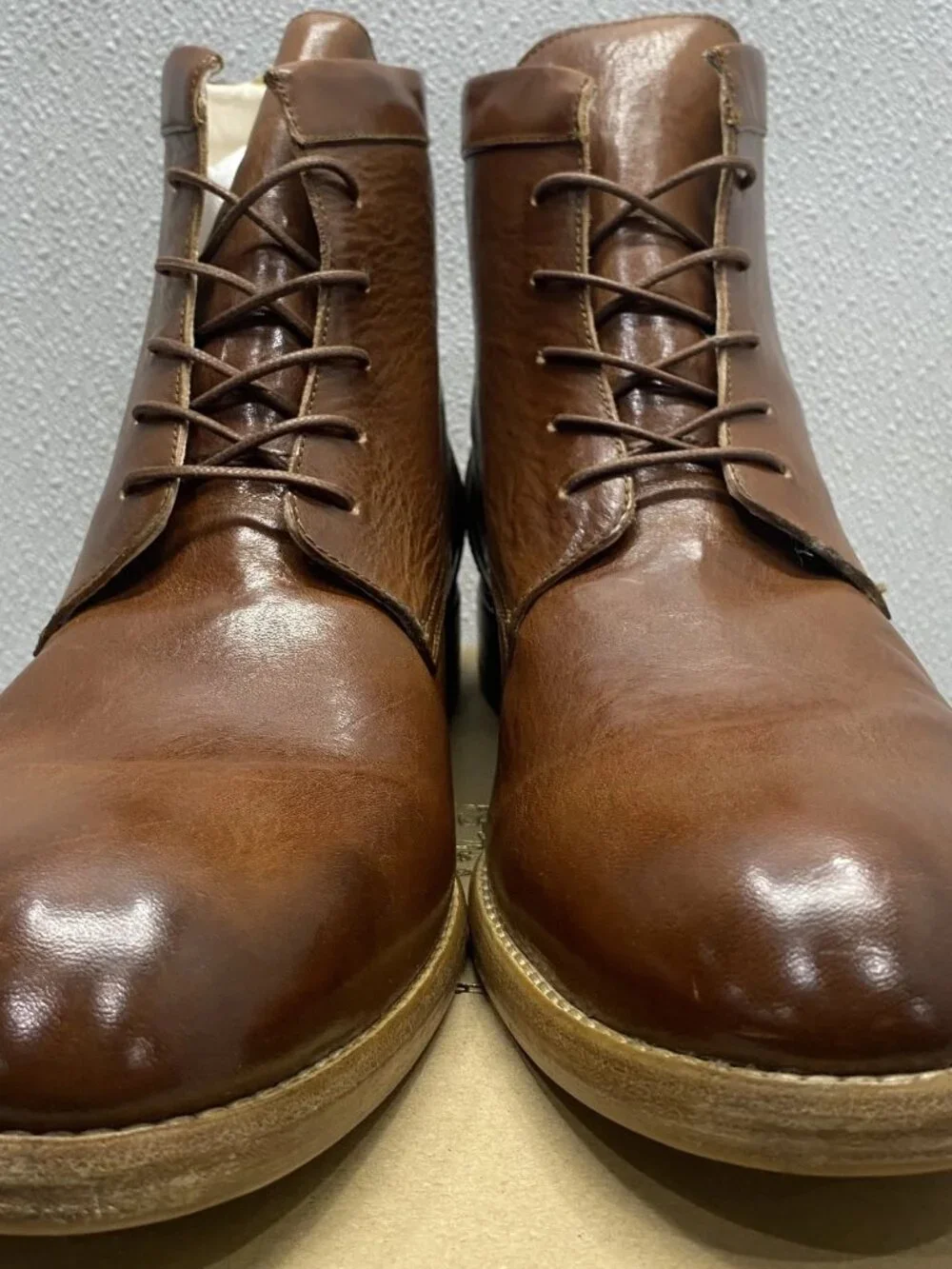 Justin Deakin Ted in Tan Ankle High Boots Brown 12